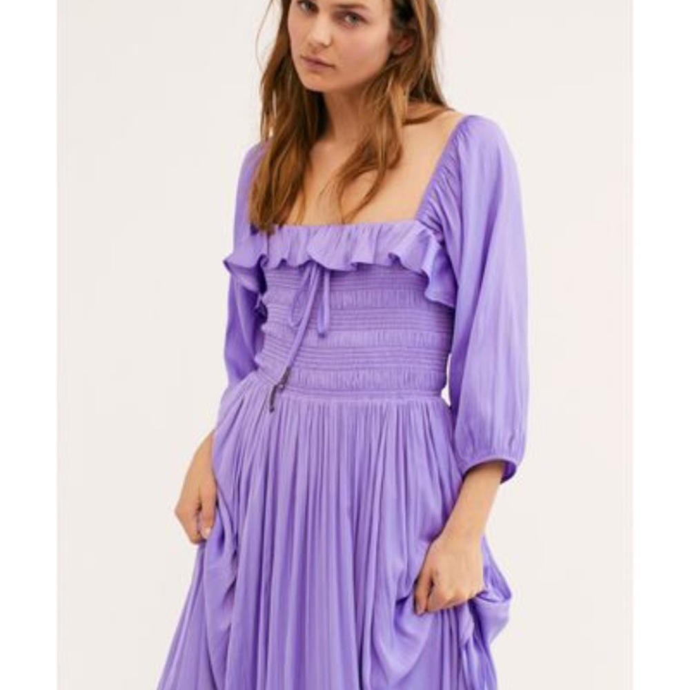 Free People Shiny Oasis Midi Dress